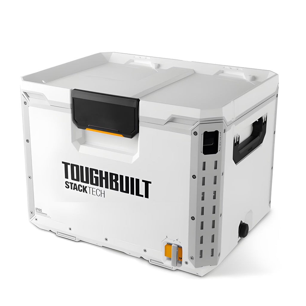 ToughBuilt StackTech Compact Cooler, Stackable 16 Quart Hard Shell Ice Chest, White