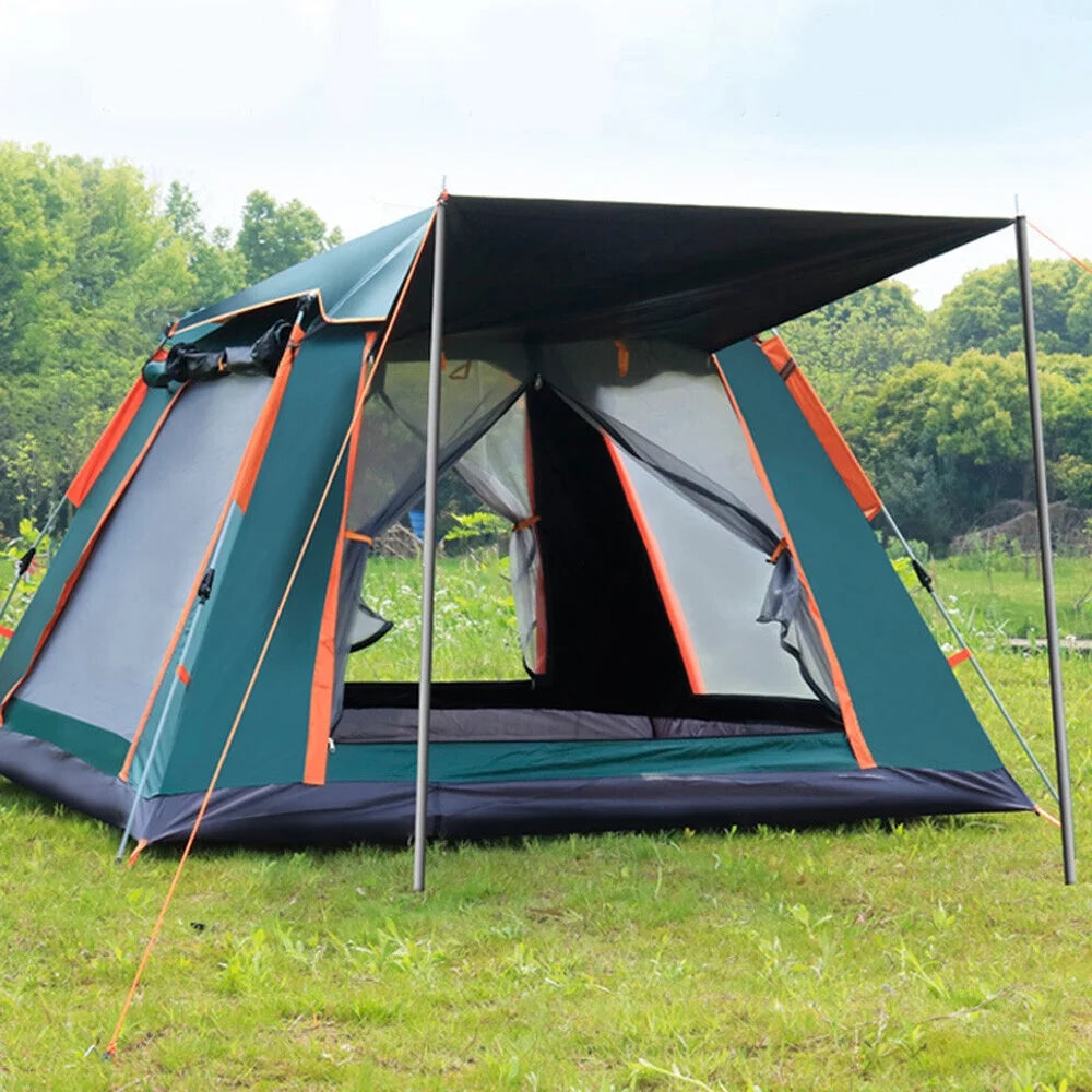 4 Person Family Camping Tent 4 Season Waterproof Anti-UV Windproof Tents Family