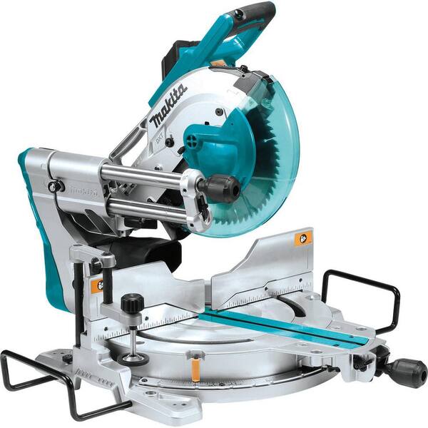 15 Amp 10 in. Dual Bevel Sliding Compound Miter Saw with Laser/Bonus Compact Folding Miter Saw Stand