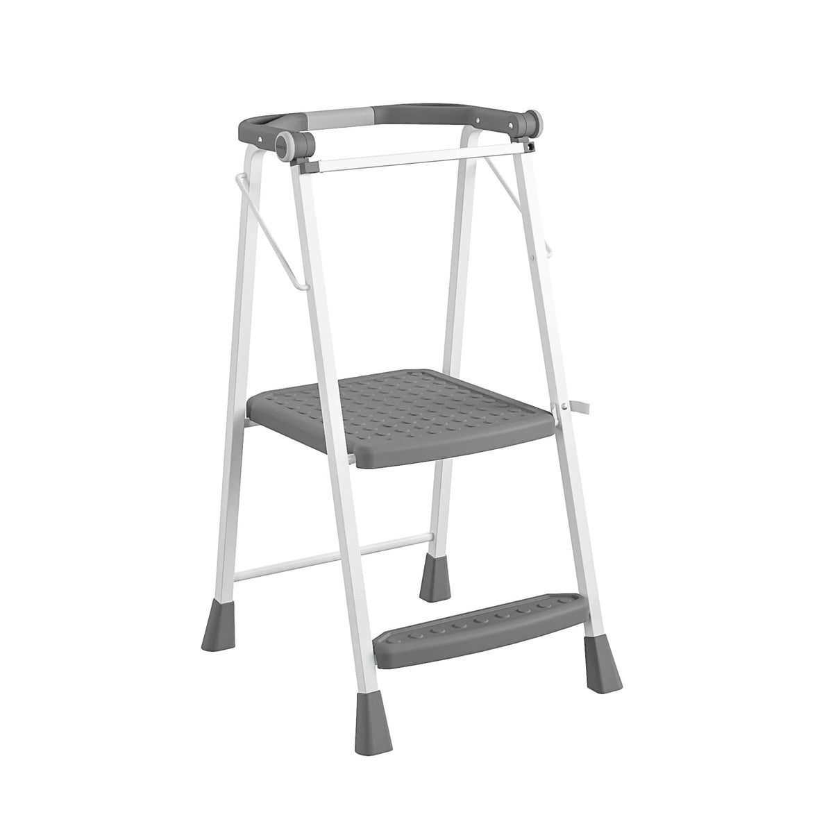 COSCO 2-Step Kitchen Stepper Adult Folding Step Stool, Kids Folding Helper (Steel/Resin)