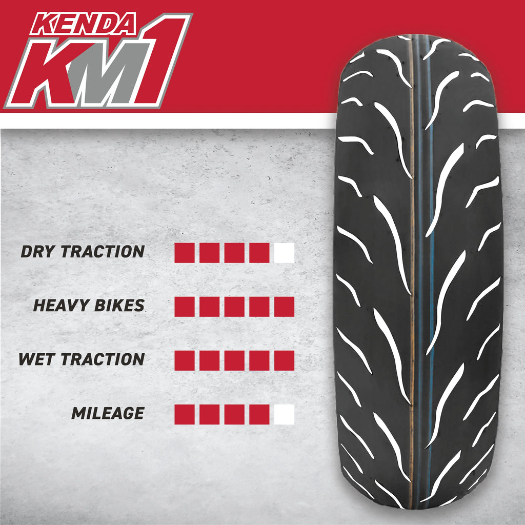 Kenda KM1 Sport Touring Rear Tire 180/55ZR17 73W TL 180/55-17 w/ Keychain