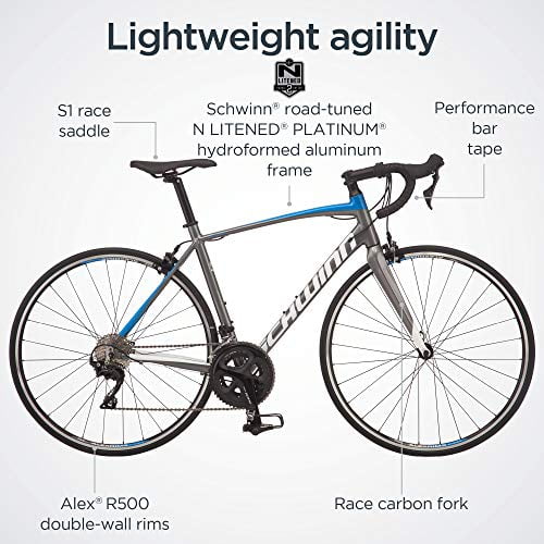 Schwinn Fastback Carbon Road Bike, Fastback AL105, 48 cm and Small Frame