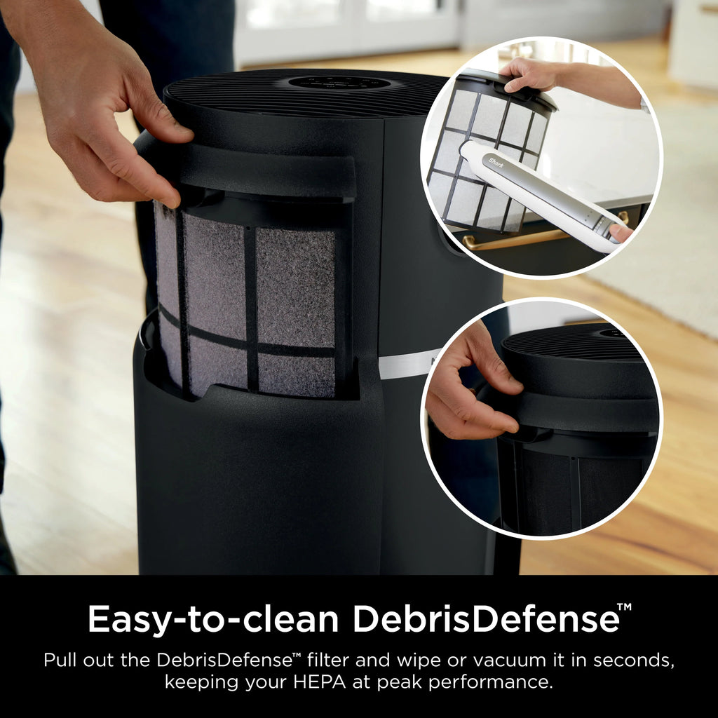 Shark NeverChange Air Purifier MAX, 5-Year HEPA Filter, Saves up to 300 Dollars in Filter Replacements, 1200 sq. ft., Captures 99.98% of Particles, Dust, Dander, Pet Hair, Smoke, Charcoal, HP300