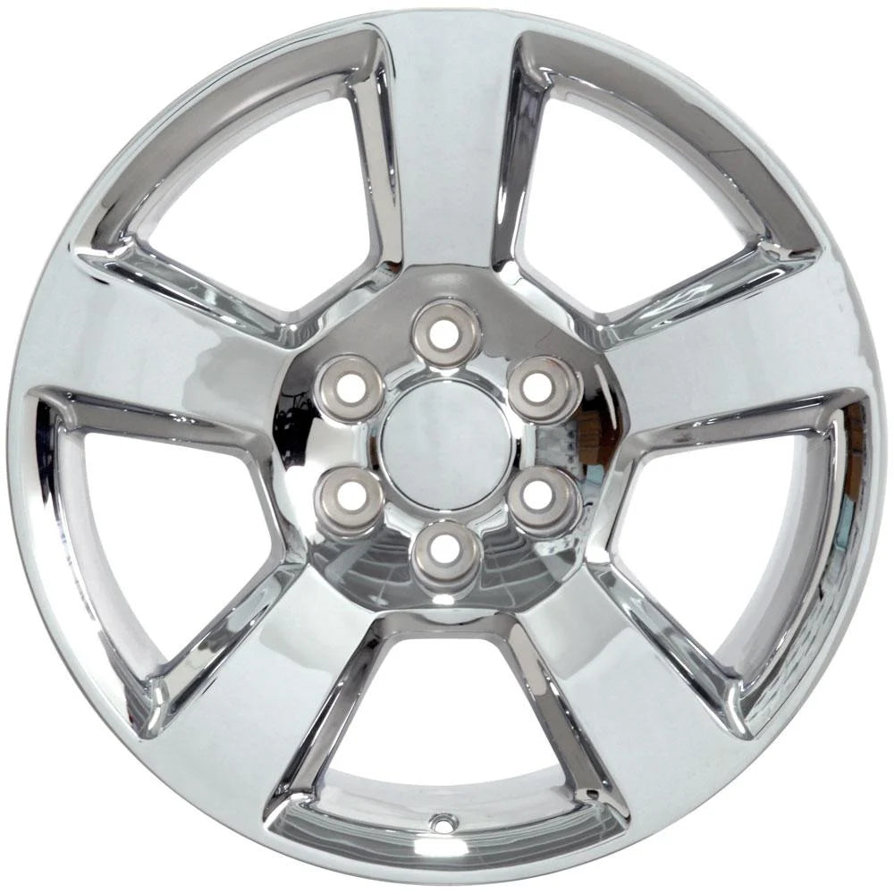 20 inch Rim fits Chevrolet Silverado 1500 1999-2022 Chrome Wheel Direct Fit