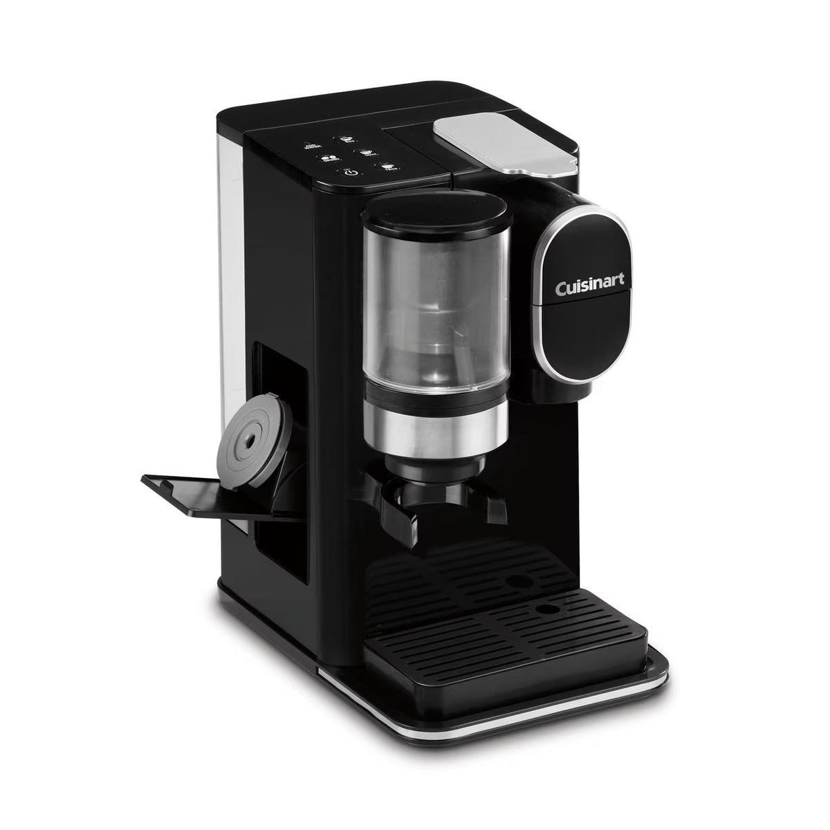 Cuisinart Grind & Brew Classic Black Single Serve Coffee Maker with Built-In Grinder