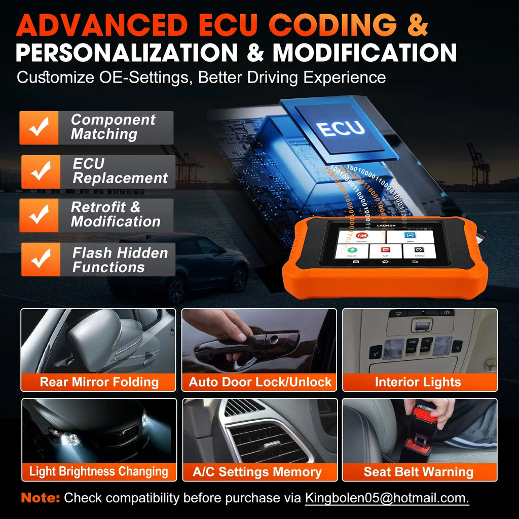 LAUNCH Automotive Diagnostic Tool with OBD2 Scanner