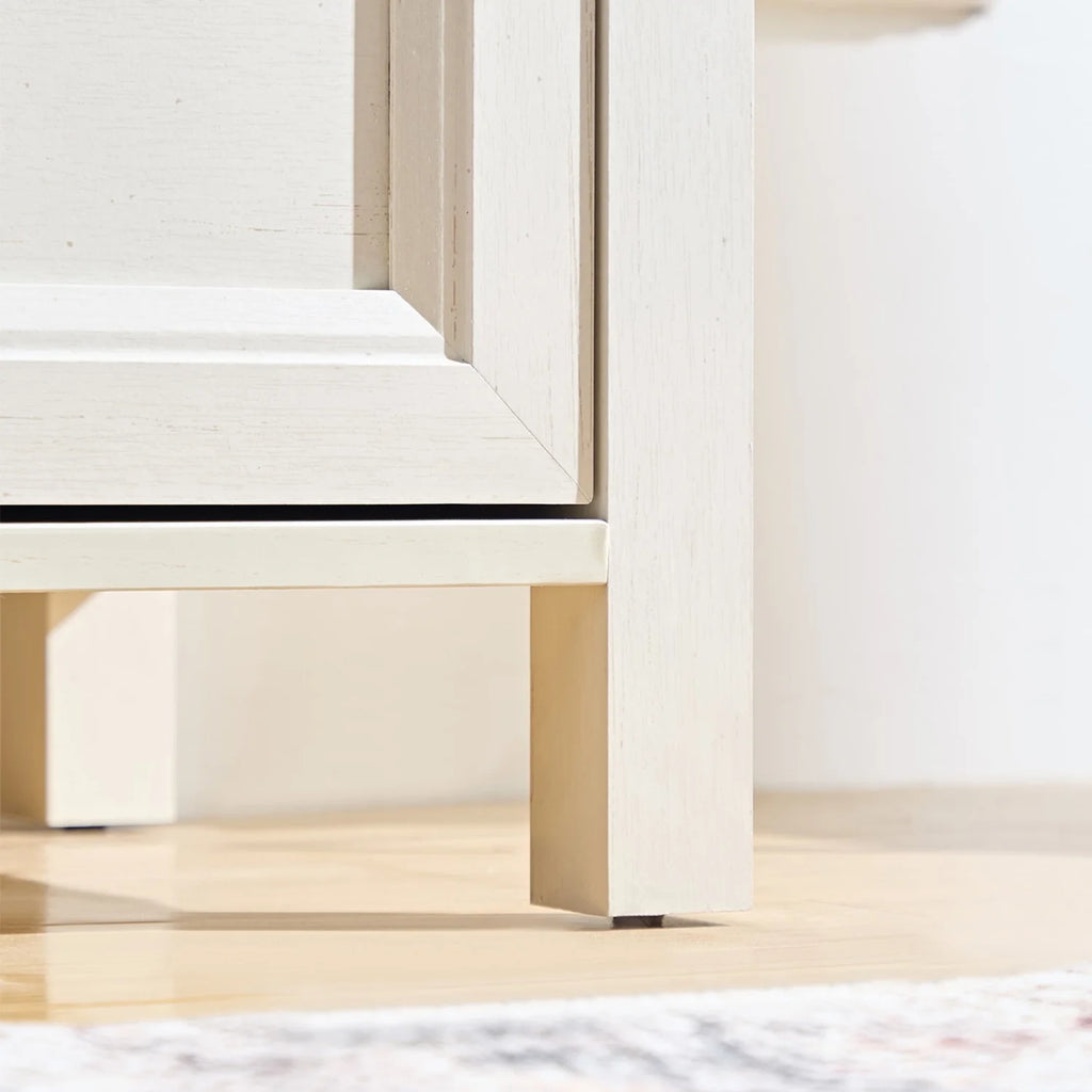 HIUU Farmhouse 8 Drawers Dresser,54 Inch Wide Rustic Wood Dressers & Chest of Drawers for Living Room, Bedroom, Hallway, Closet, Office, Antique White