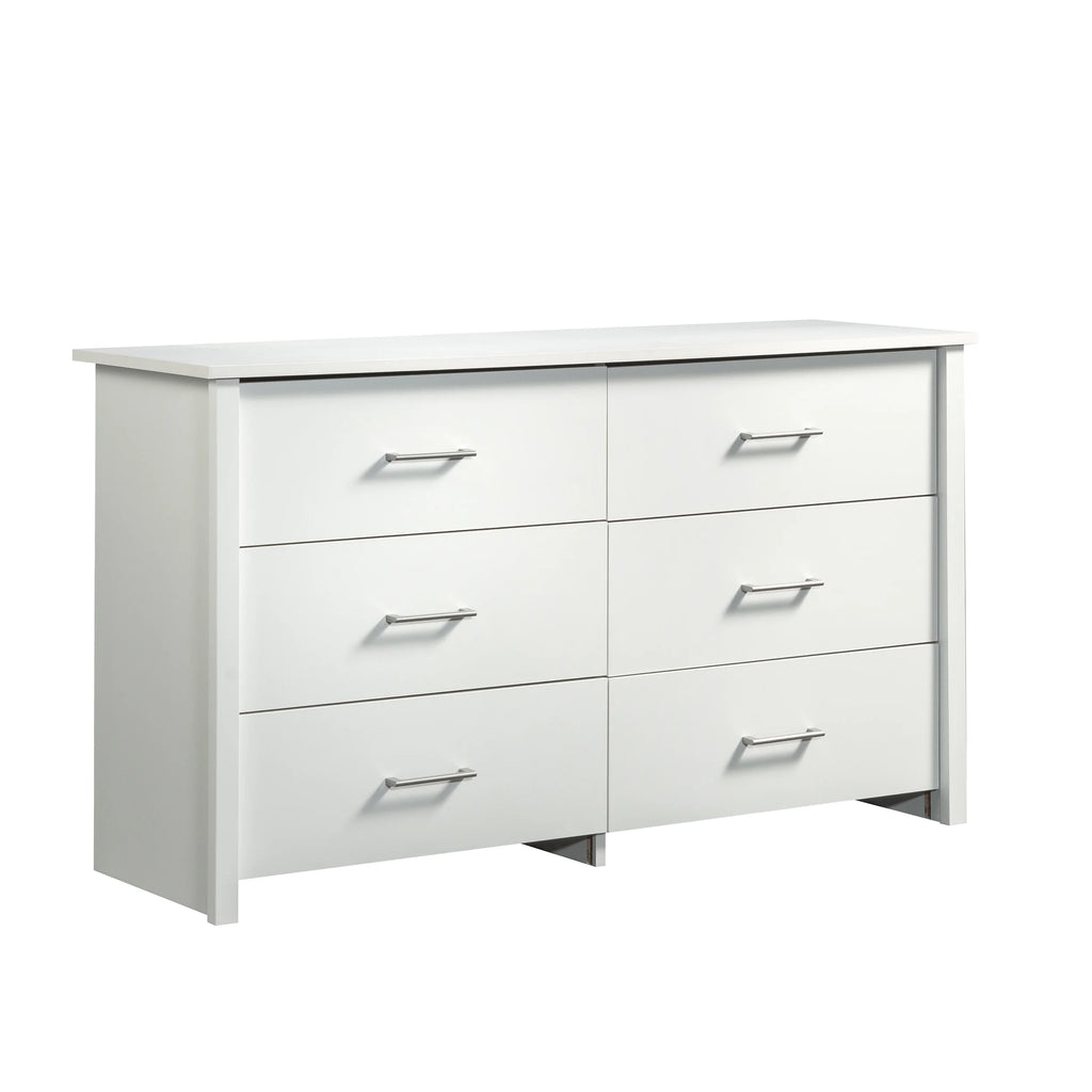 Mainstays Hillside 6-Drawer Dresser, Soft White Finish