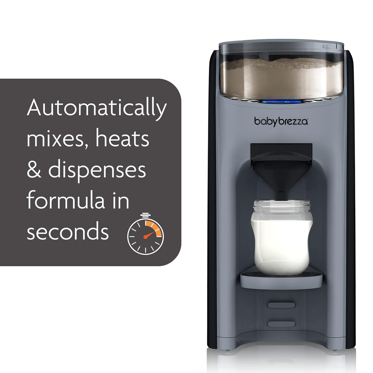 Baby Brezza Formula Pro Advanced Dispenser, Automatic Warm Formula Maker, BPA-Free, White