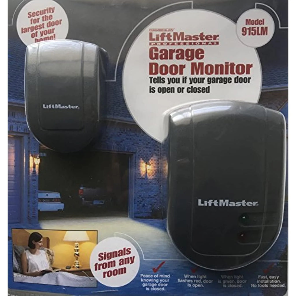 LiftMaster 915LM Wireless Garage Door Monitor Motion Detector, Red