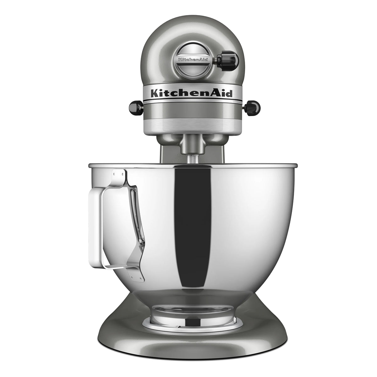 KitchenAid Deluxe Series 4.5 Quart Tilt-Head Stand Mixer with Stainless Bowl, Contour Silver, KSM97CU