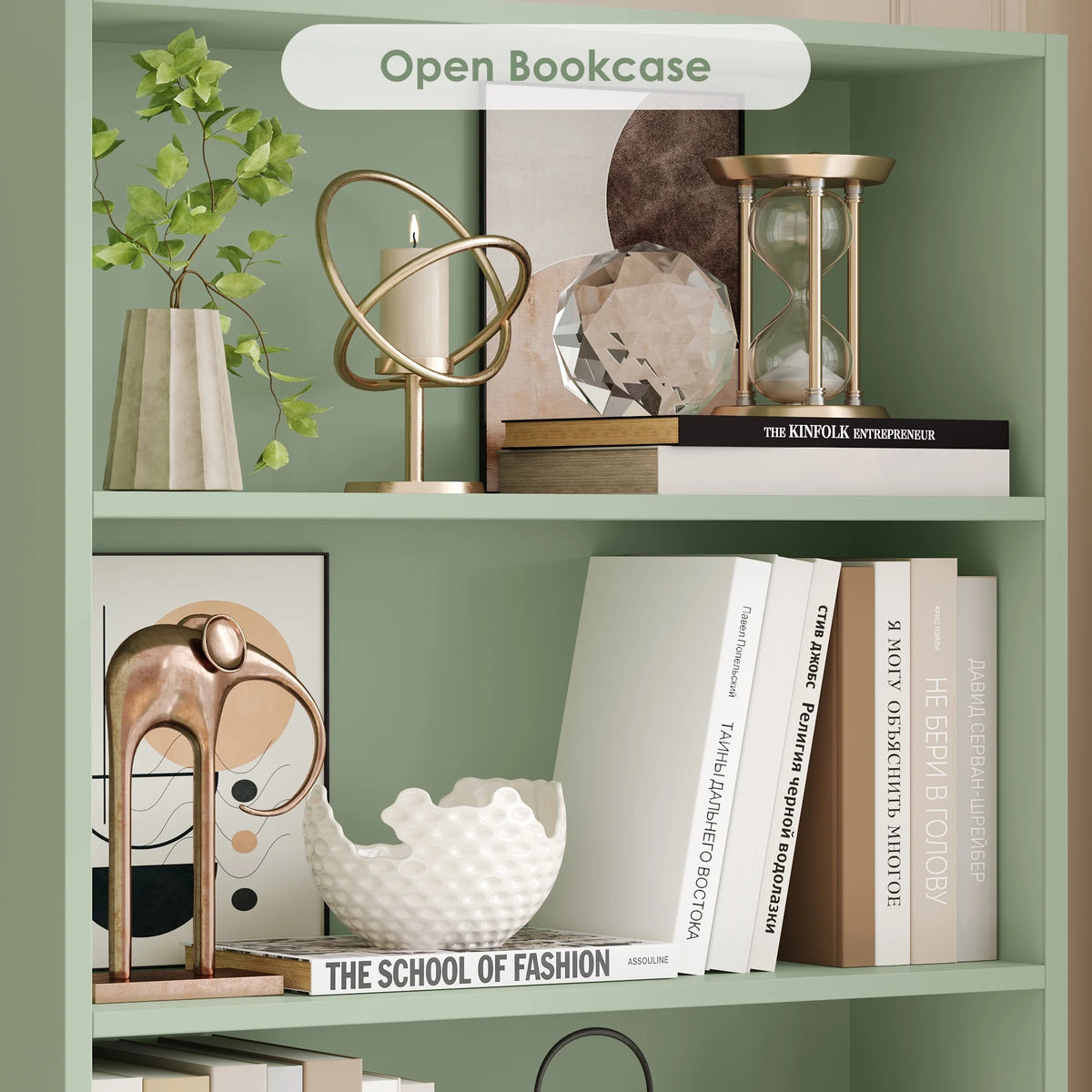 Homfa 82" Tall Bookcases, Freestanding Display Storage Shelves, 7-Tier Open Bookshelf for Home Office Living Room Bedroom, White