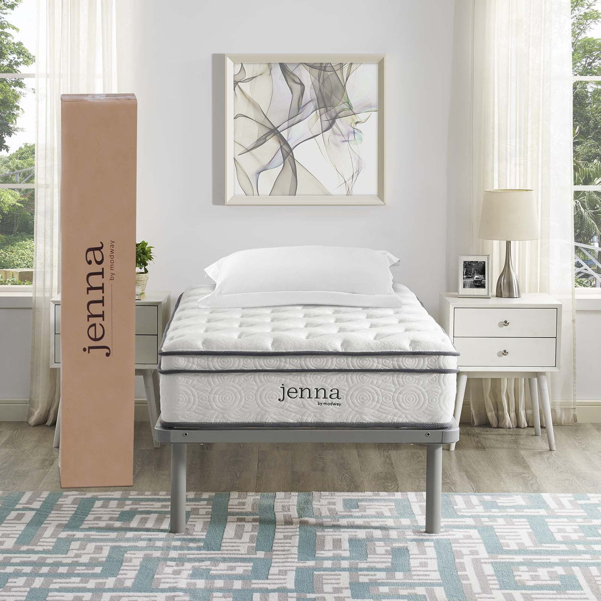 Jenna 10" Twin Innerspring Mattress, Multiple Colors