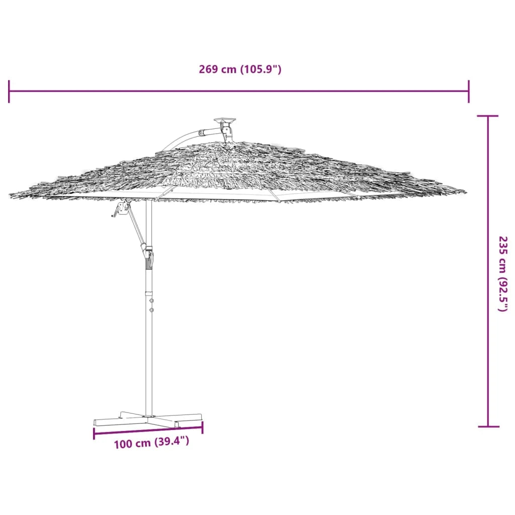 vidaXL Garden Parasol with Steel Pole Umbrella Sunshade Outdoor Patio Beach