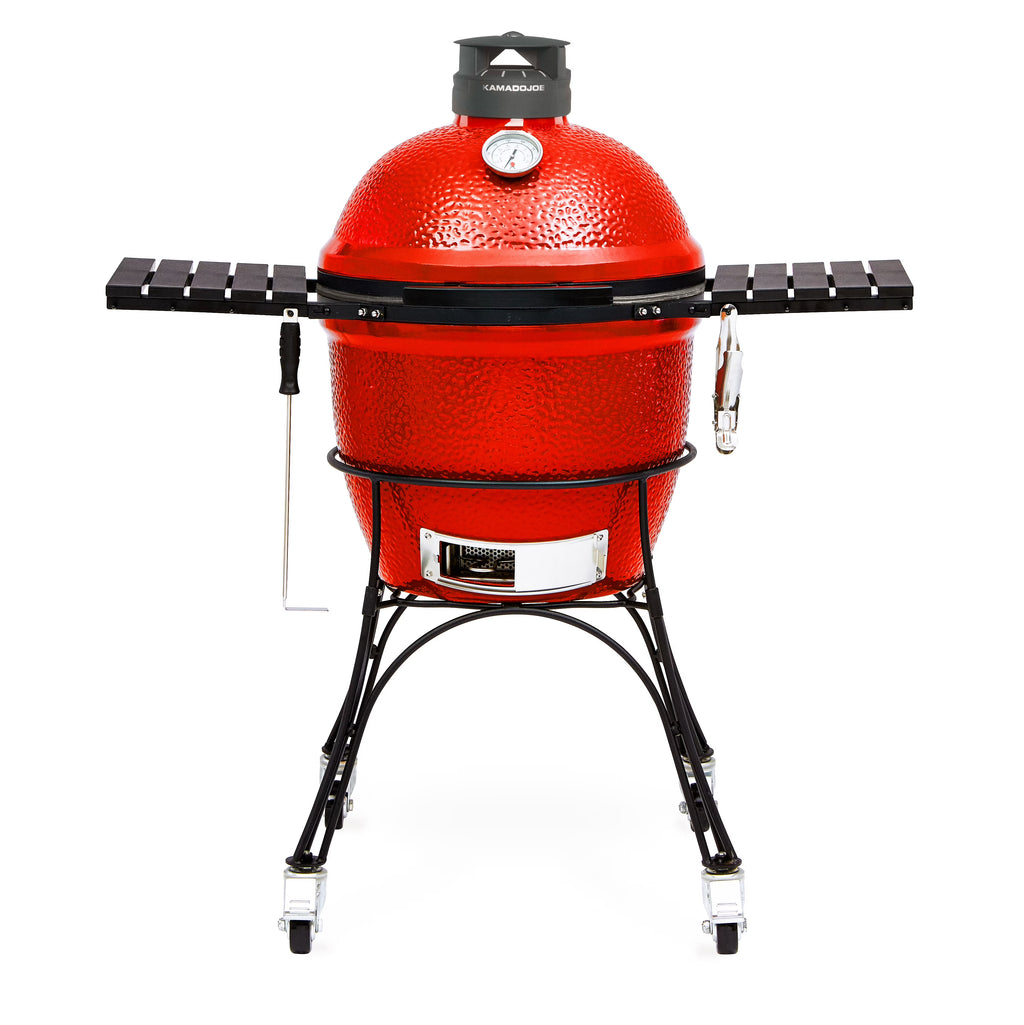 Kamado Joe Classic II 18 inch Charcoal Grill in Blaze Red
