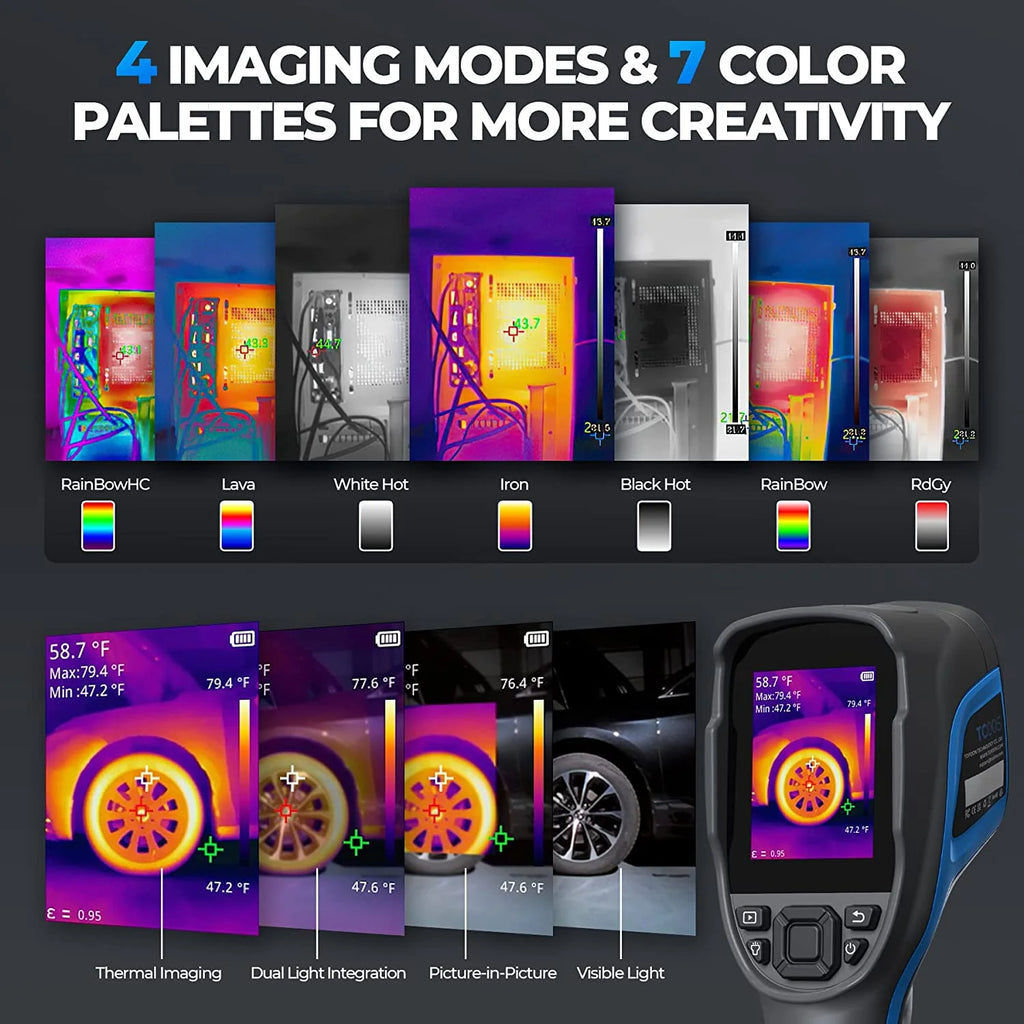 Thermal Imaging Camera TOPDON TC005 256 x 192 IR High Resolution Dual-Camera -4F~1022F Handheld Infrared Thermal Imager