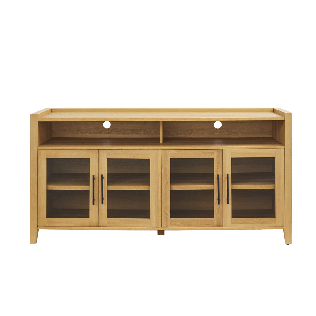 Better Homes & Gardens Reading Refined Farmhouse TV Stand for TVs up to 65", Walnut Finish