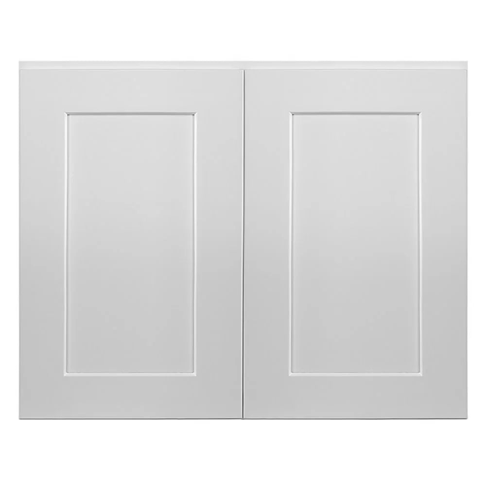 Design House Brookings Solid Wood Shaker Style Ready to Assemble Wall Kitchen Cabinet (30 x 12 x 24), Sherwin Williams? White