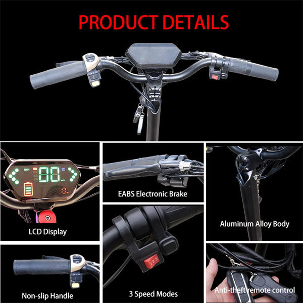 60V 5600W Dual Motor Electric Scooter Adults 50 MPH Max Speed Foldable Scooter Electric