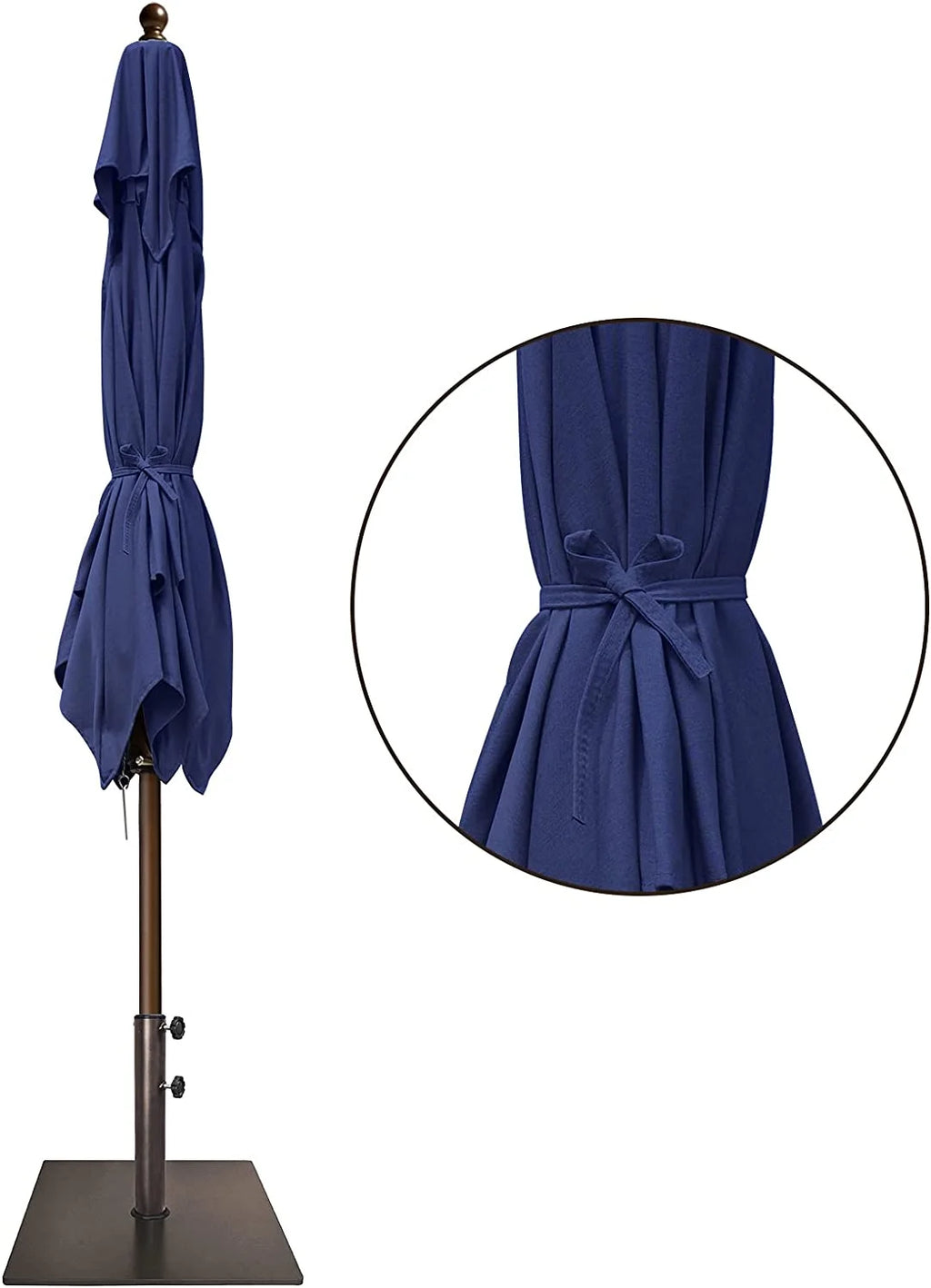 EliteShade Sunumbrella 6x6Ft Square Market Umbrella with Ventilation