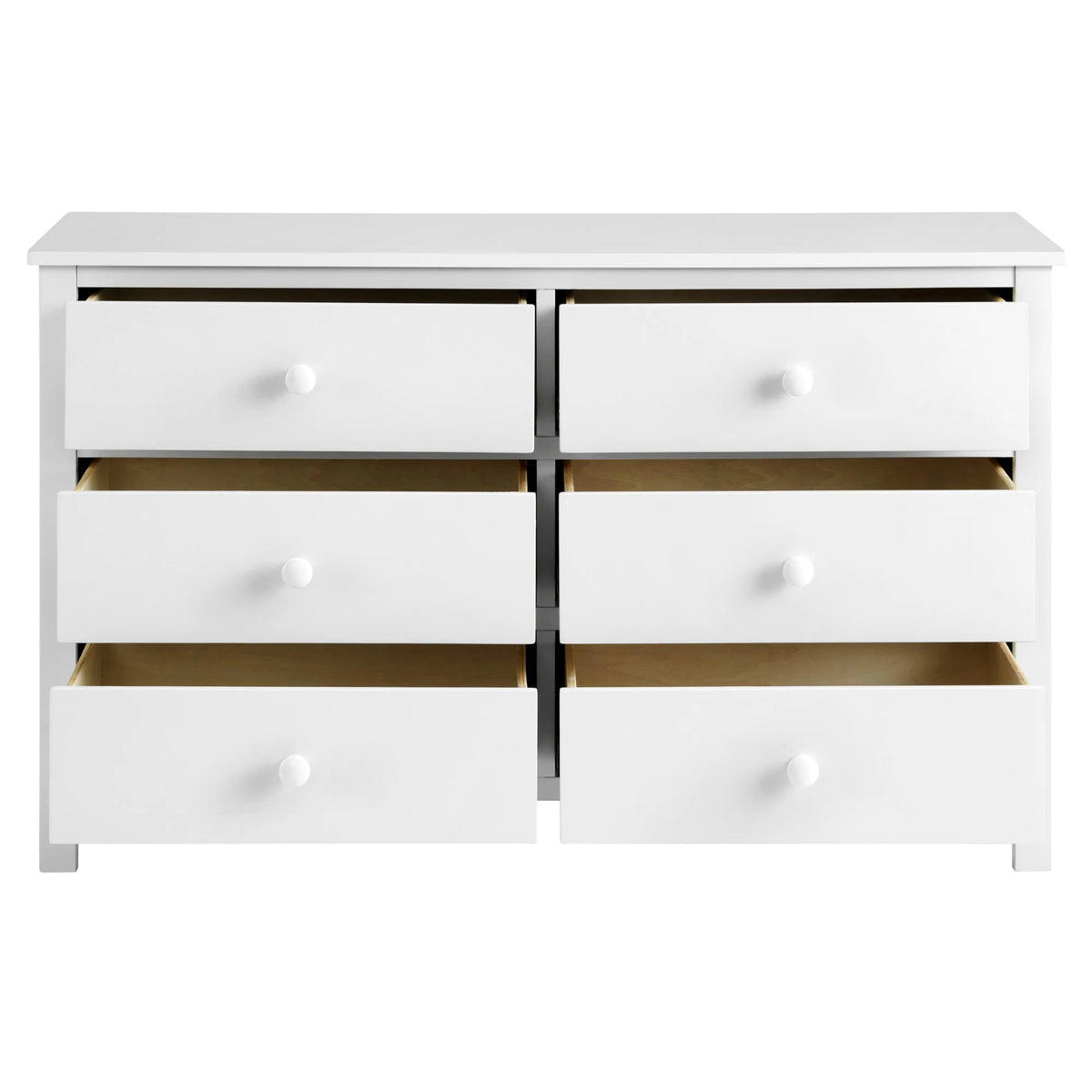 Oxford Baby Universal 6-Drawer Dresser, Snow White