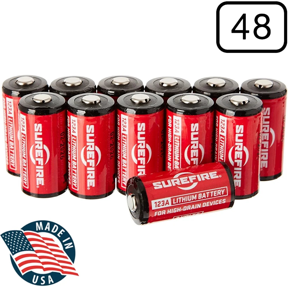 Surefire SF123A Box of 48 123A 3 Volt Lithium Batteries (48-Pack)