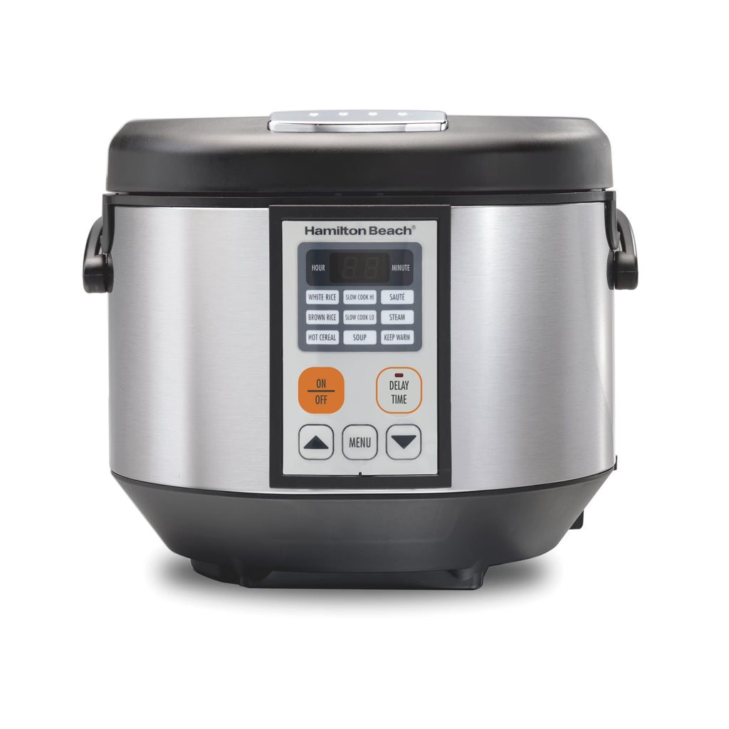 Hamilton Beach Digital MultiCooker, 20 Cup Rice Cooker, Slow Cooker, Steamer Saut, Hot Cereal, Soup, & More