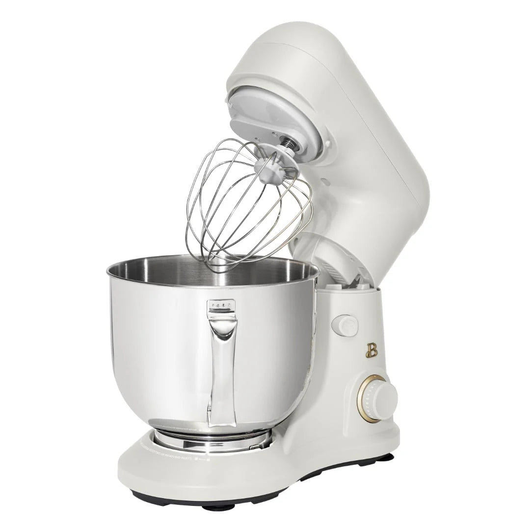 Beautiful 5.3 qt Stand Mixer, Lightweight & Powerful with Tilt-Head, White Icing by Drew Barrymore