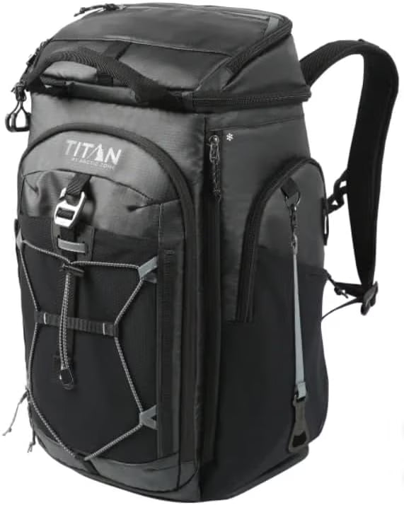 26 CANS Titan by Arctic-Zone Super Foam and Leak Proof Backpack Cooler - Black