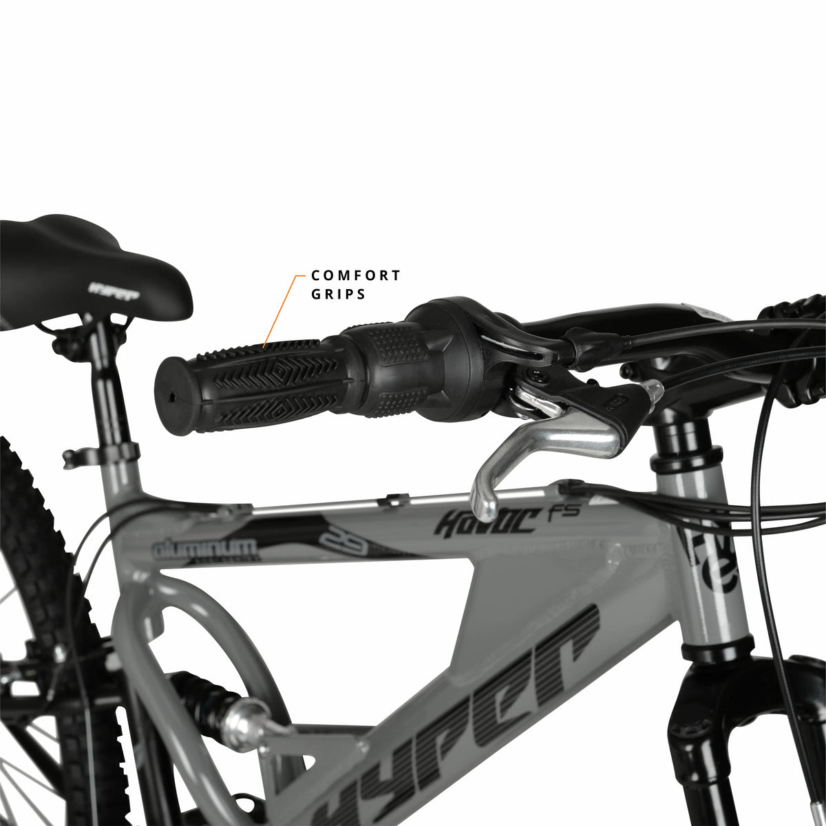 Hyper Bicycles 29" Men's Havoc Mountain Bike, Gray