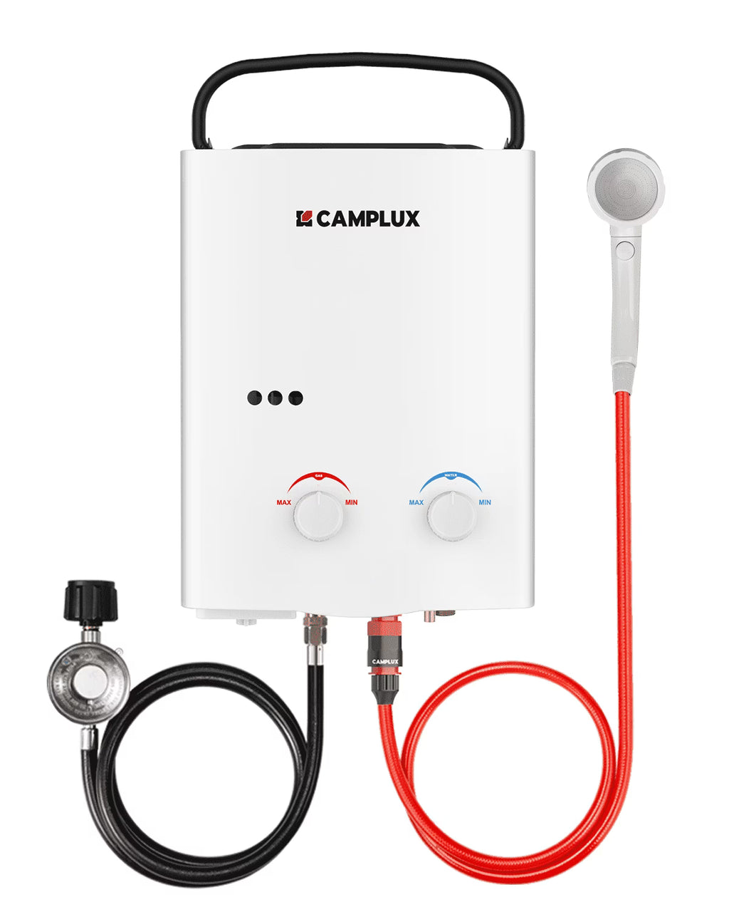 CAMPLUX Portable 1.32 GPM 34,000 BTU Propane Tankless Water Heater for Outdoor