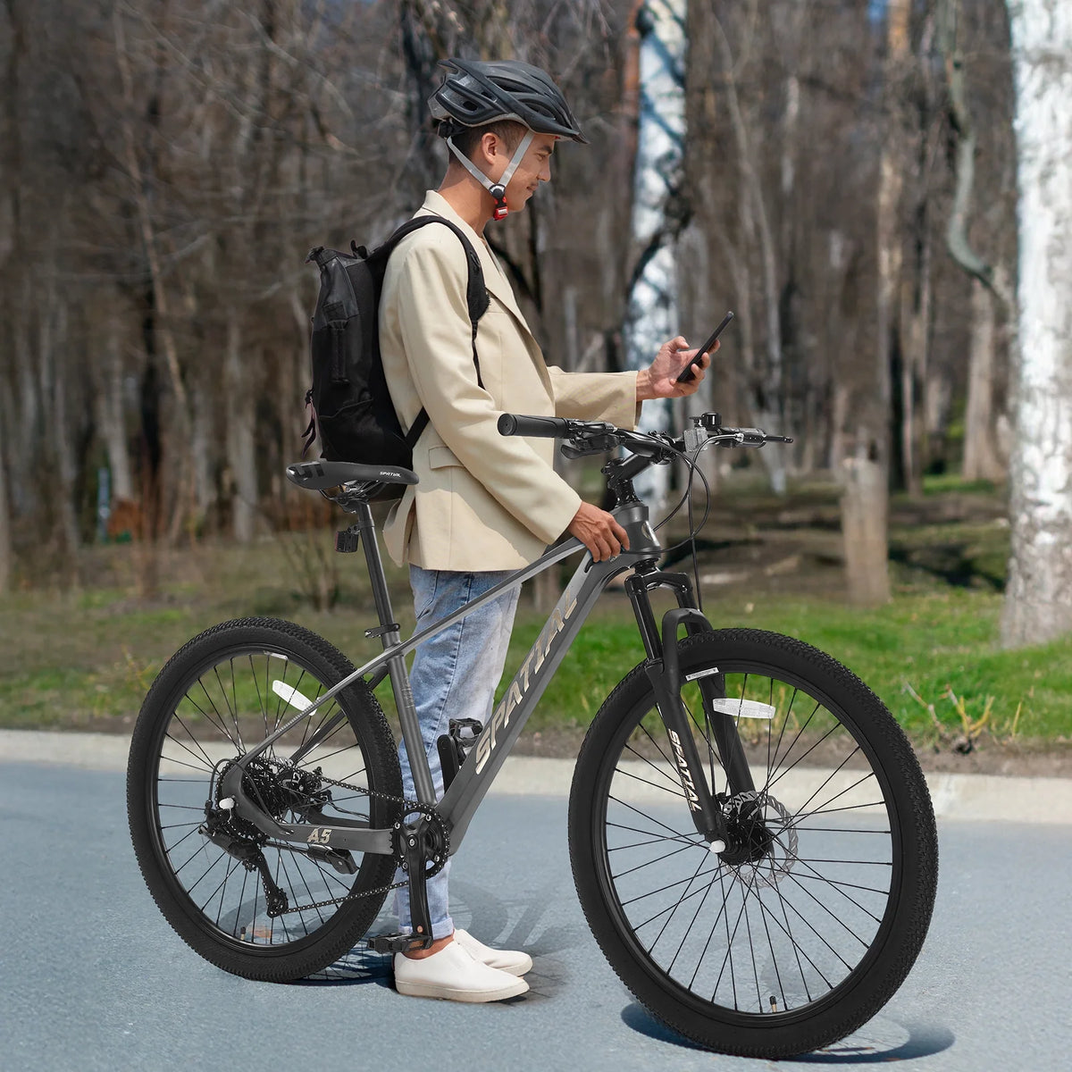 SPATIAL 24/26/27.5/29 inch Mountain Bike,8/21 Speed Lightweight Aluminum Magensium Frame Mountain Bicycle,Fits Men Women Teenagers Adult Disc Brake MTB Bicycle