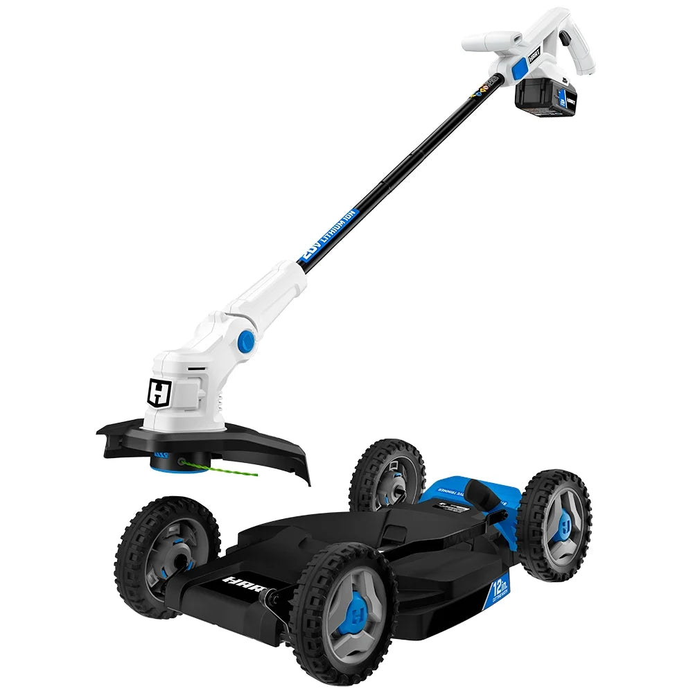 HART 20V 12" Cordless Trim Mower Kit, (1) 4.0Ah Lithium-Ion Battery