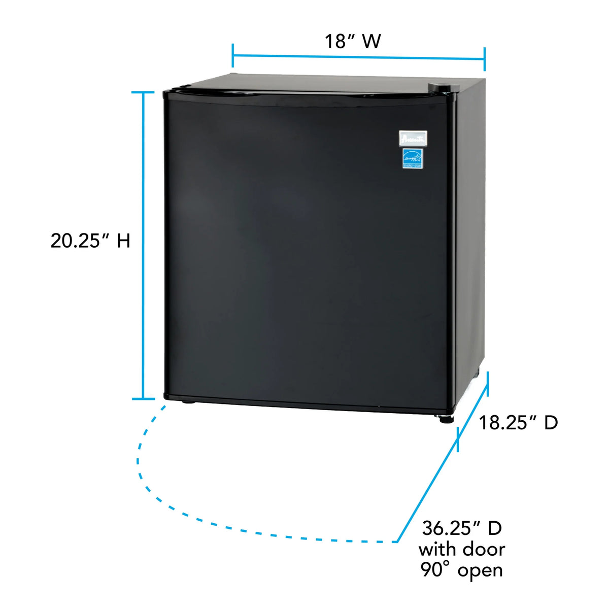 Avanti 1.7 cu. ft. Compact Refrigerator, in Stainless Steel (AR17T3S)