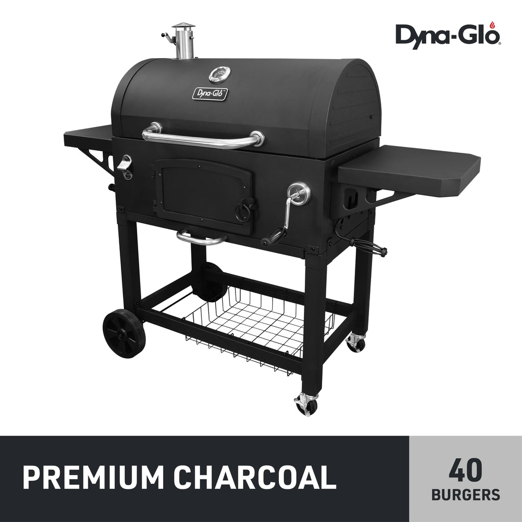 Dyna-Glo X-Large Heavy-Duty Charcoal Grill - 32 in. W- 816 sq.in. of Cooking Area Black
