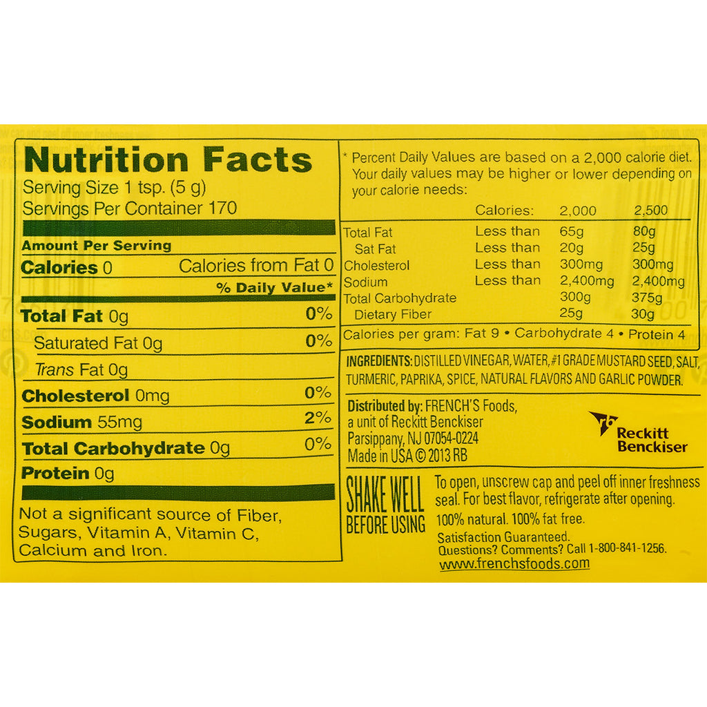 French's, Classic Yellow Mustard, 30 oz, 2-count