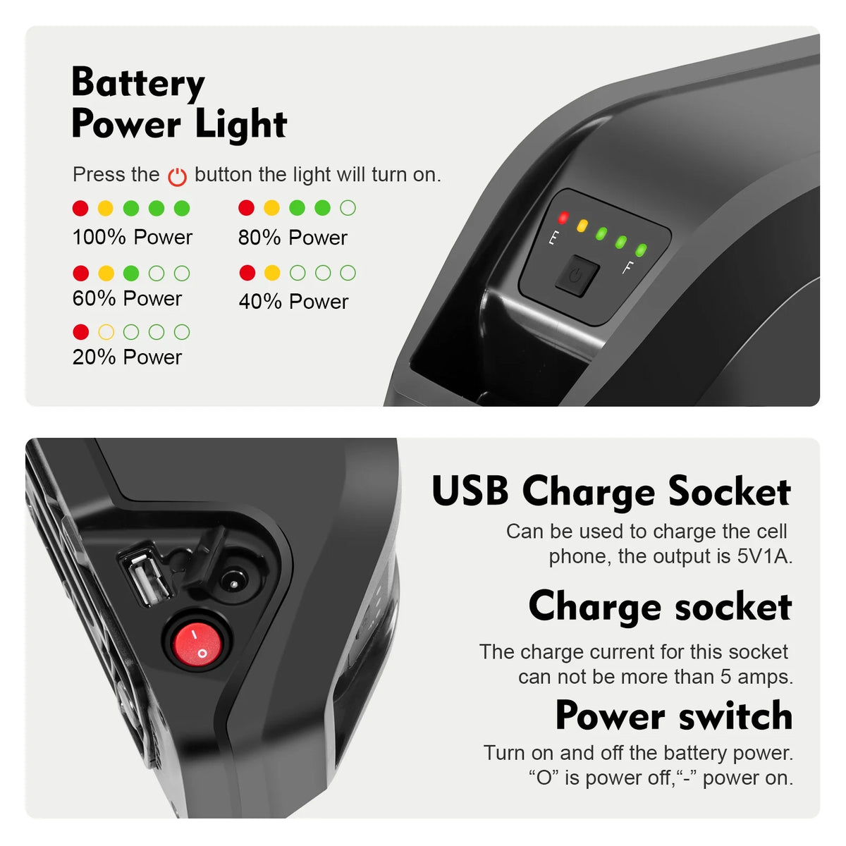 Ebike Battery 36V 13Ah Compatible with Jasion Electric Bicycle 36V Electric Bike Batteries for EB5 E Bike Battery Replacement