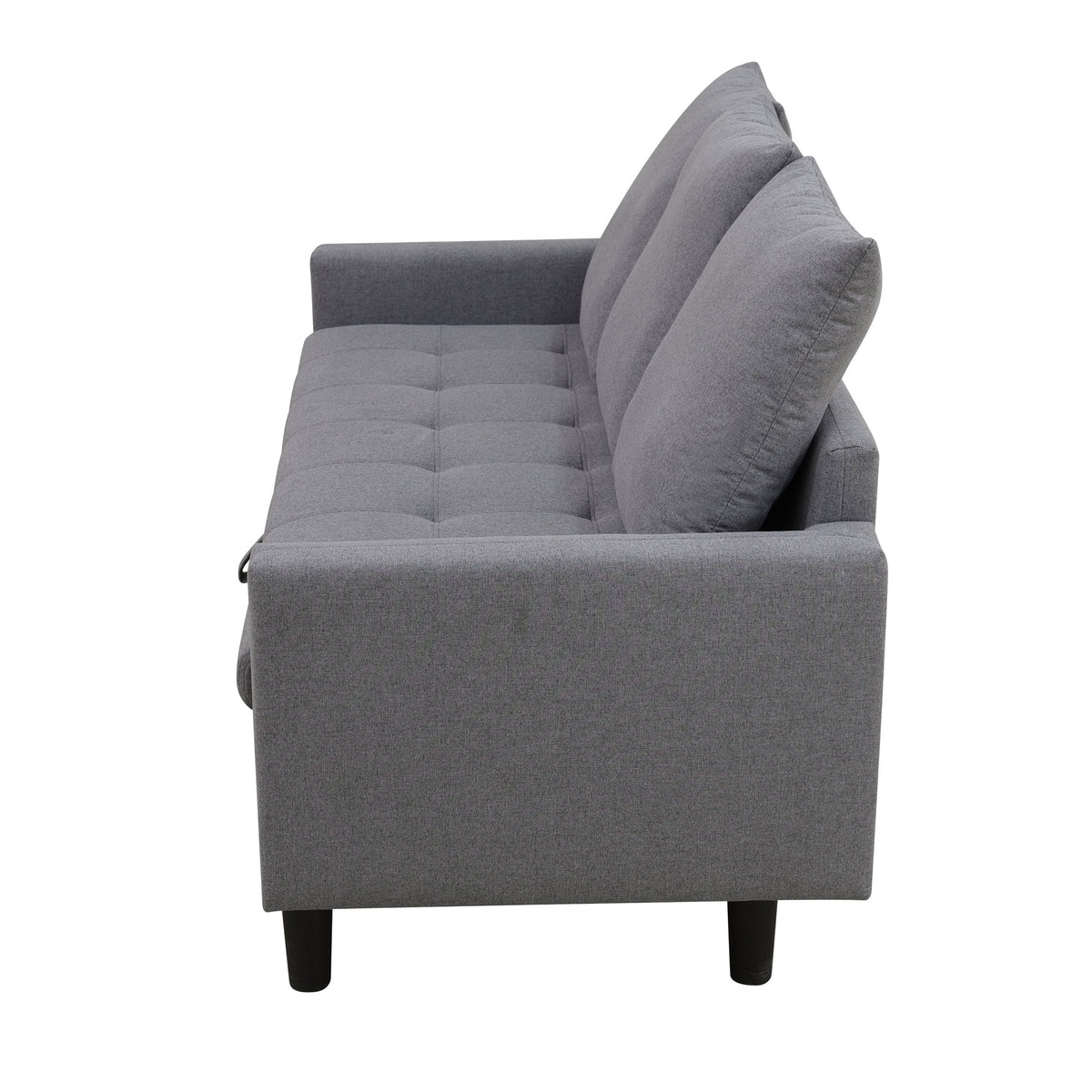 Aukfa 68" Small Sofa Couch Comfy Mid Century Modern Loveseat Sofa for Living Room Bedroom, Cream