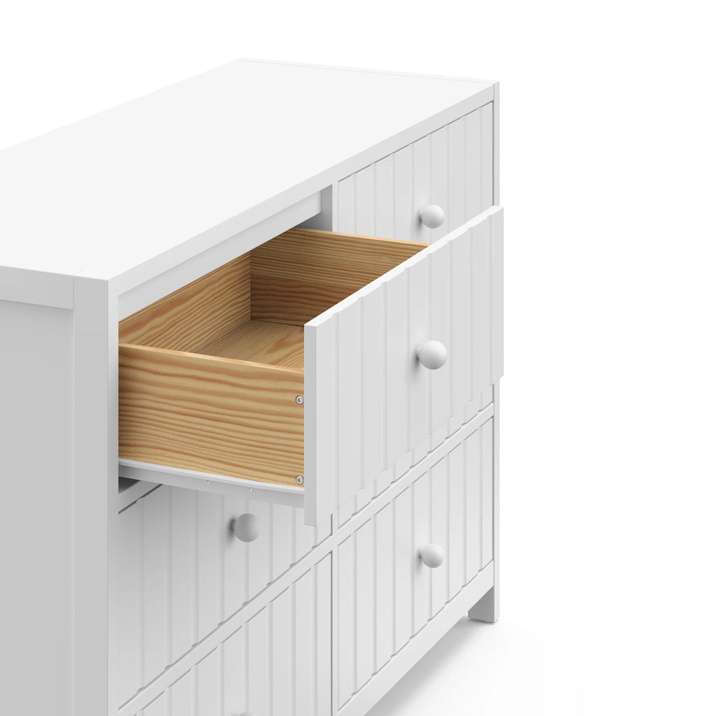 Graco Teddi 6 Drawer Nursery Double Dresser, White
