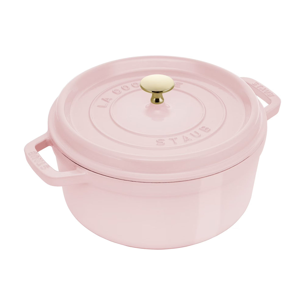 Staub Cast Iron 4-qt Round Cocotte - Matte Black