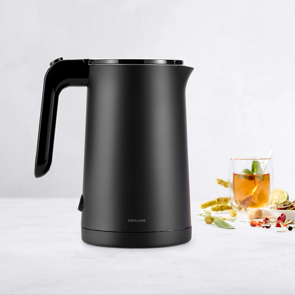 ZWILLING Enfinigy Cool Touch 1-Liter Electric Kettle, Cordless Tea Kettle & Hot Water - Black