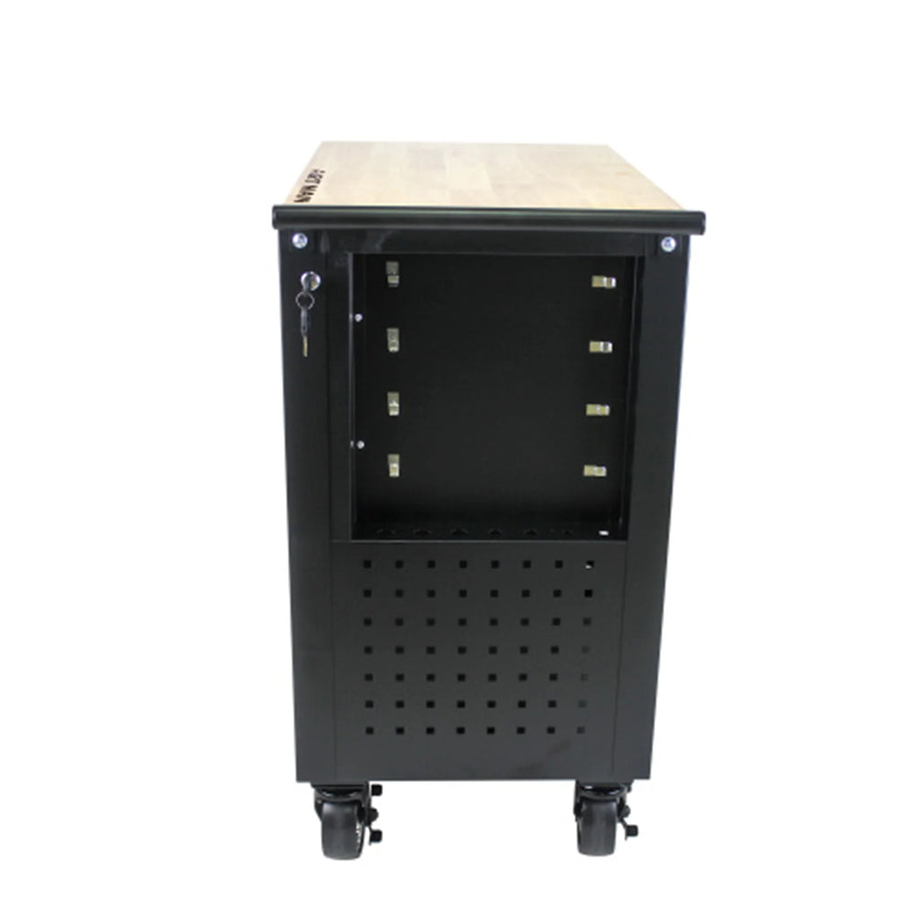 ARTMAN 4-Drawer Tool Cart with Wheels and Drawers ,Wood Top Tool Box Cart for Workshop Warehouse Garage