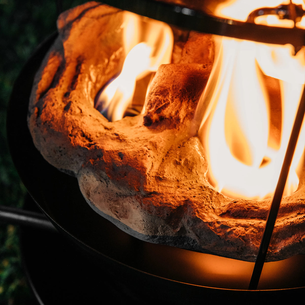 Camco Olympian Big Red Campfire, Approved for RV Campgrounds, Includes 10-Foot Propane Hose (58035)