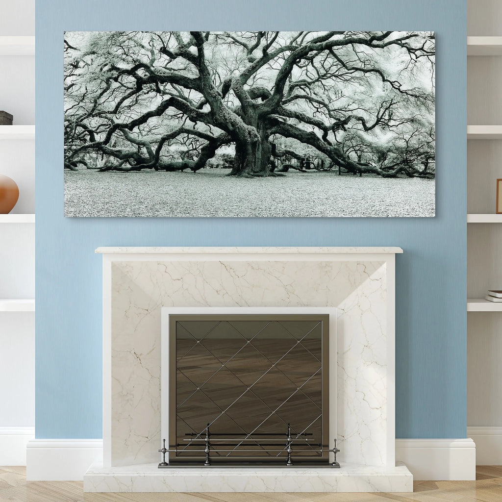 Empire Art Direct Blue Splash Frameless Free Floating Tempered Glass Panel Graphic Wall Art, 72" x 36", Ready to Hang