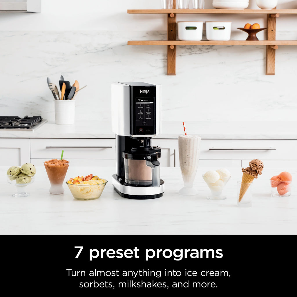 Ninja CREAMi, Ice Cream Maker and Frozen Treat Maker with 7 One-Touch Programs, NC300WMWH
