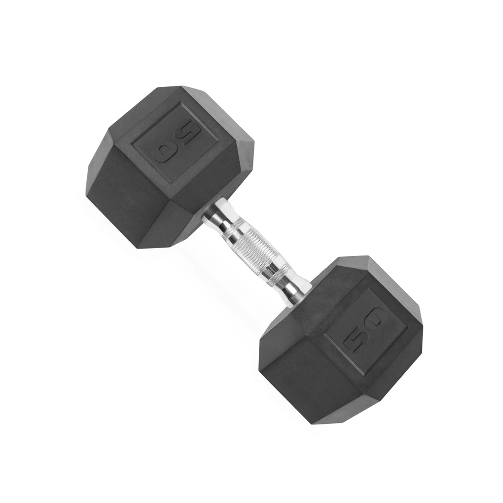 CAP 150lb Rubber Hex Dumbbell Set