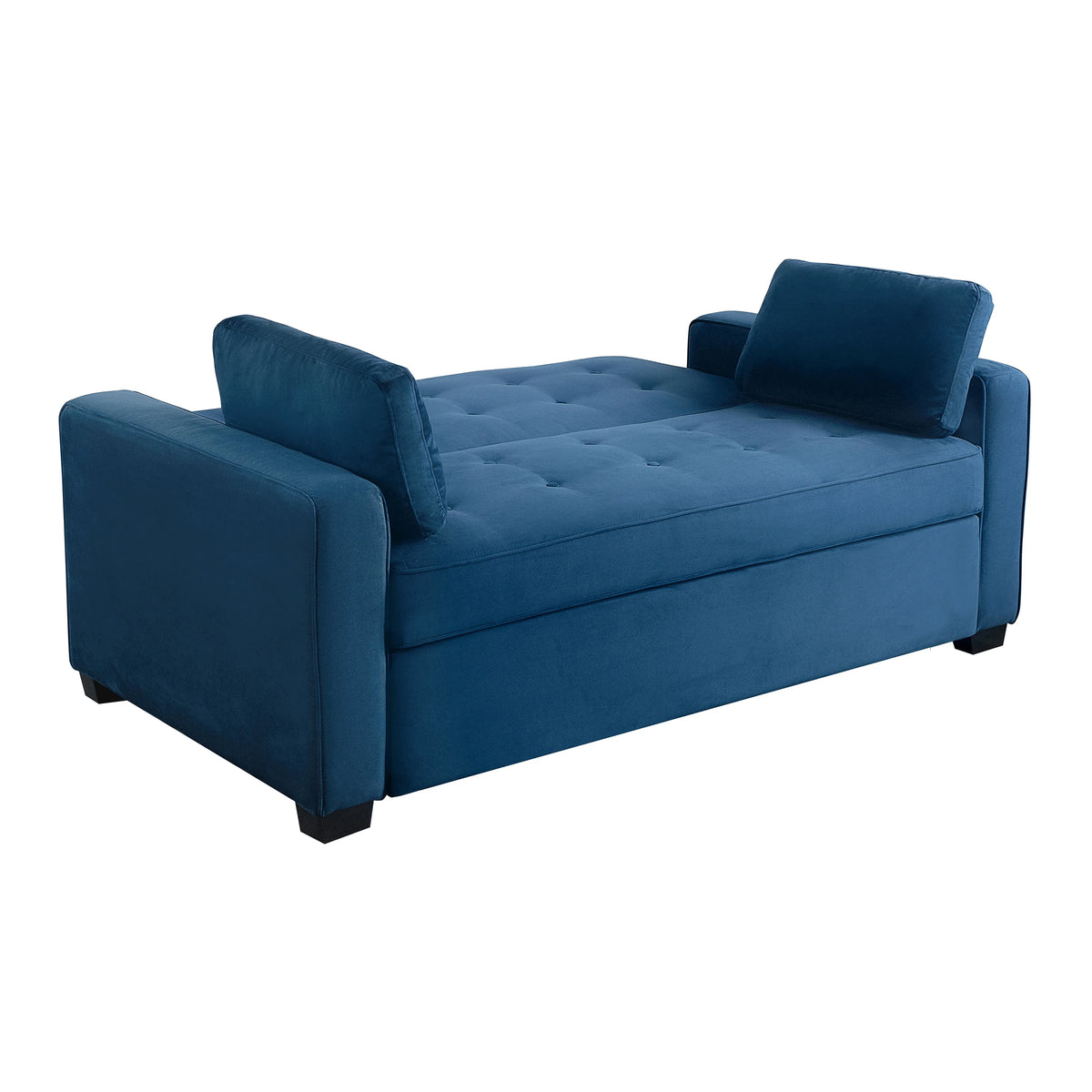 Serta Dream Convertibles Monroe Modern Polyester Convertible Queen Sofa Bed with Pillows Grey