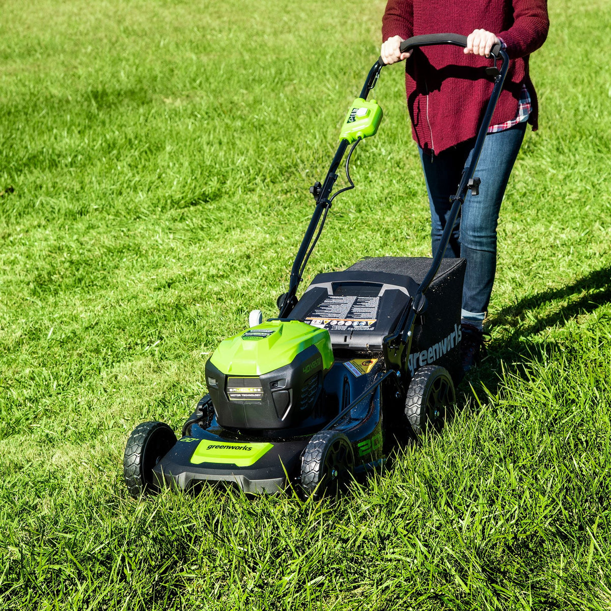 Greenworks 40V 20" Brushless Push Lawn Mower with 4.0 Ah Battery & Quick Charger 2516302VT