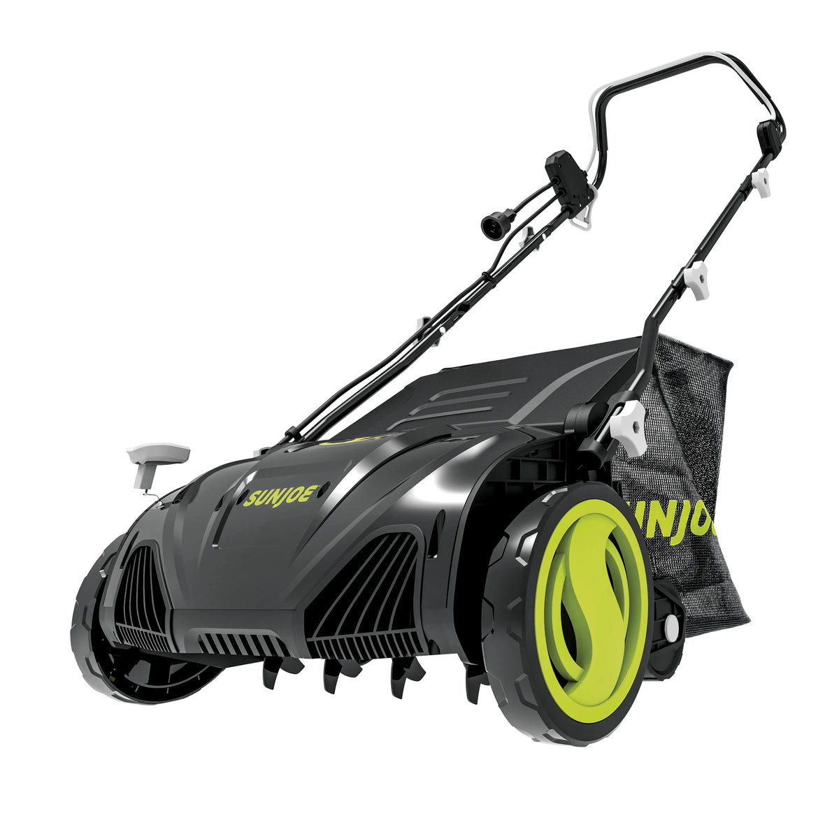 Sun Joe 15" Electric Lawn Dethatcher + Scarifier, 13-Amp, Adjustable Height