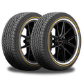 Set of 4 Vogue Custom Built Radial VIII 215/55R17 98V XL White/Gold Sidewall Tires 0.3206.604 / 215/55/17 / 2155517 Fits: 2011-15 Chevrolet Cruze Eco, 2012-14 Toyota Camry Hybrid XLE